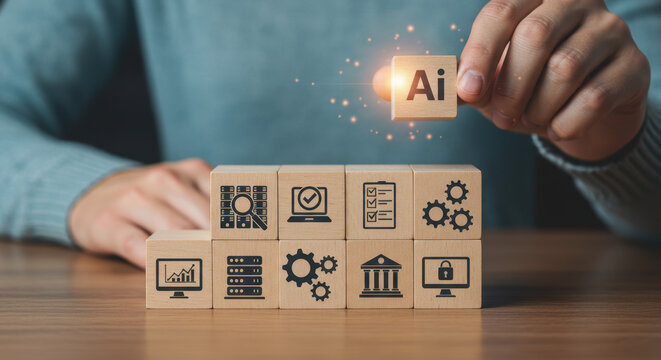 AI Integration: Building Blocks of Artificial Intelligence - Technology, Data, Security, Automation, and Innovation - Powered by Adobe
