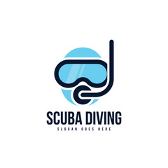 Fototapeta premium Scuba diving logo template
