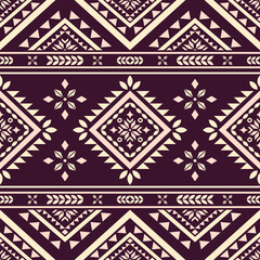 Southwest Native seamless pattern ethnic tribal Aztec geometric Navajo Native American fabric colorful design vector for textile print