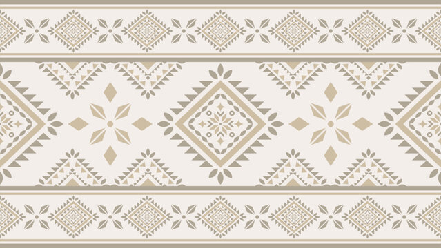Southwest Native seamless pattern ethnic tribal Aztec geometric Navajo Native American fabric colorful design vector for textile print