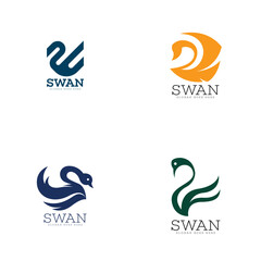 Swan logo template