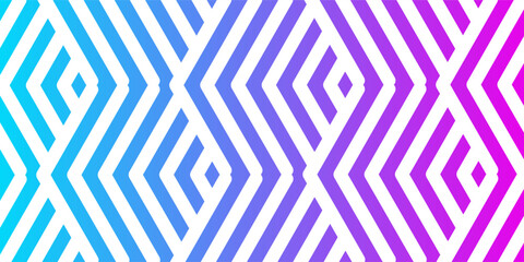Abstract maze geometric background. Hand drawn seamless pattern with bold square lines.
