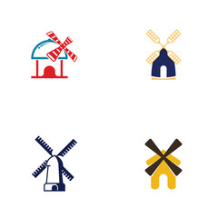 Windmill logo design template