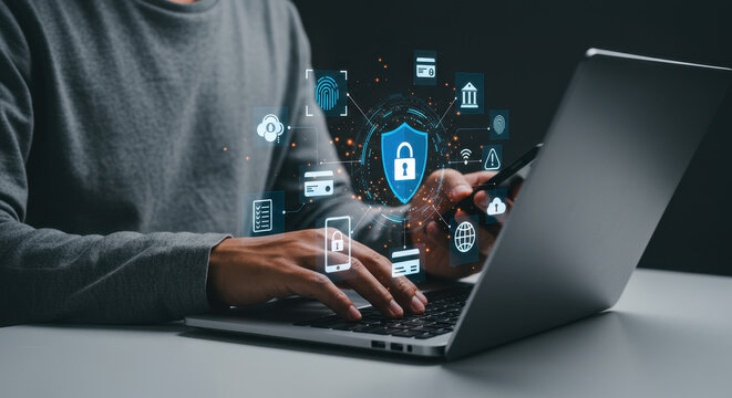 Cyber Security: Protect Your Data Online! Secure Banking, Shopping & Identity on Your Laptop. Stay Safe from Threats & Scams Today!