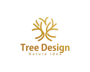 Fototapeta premium tree nature logo creative oak design emblem