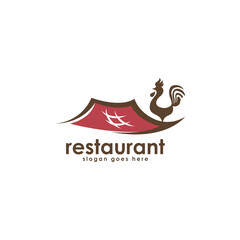 Restaurant food logo design template