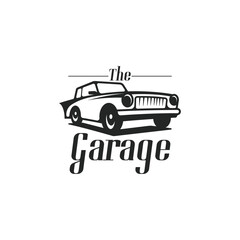 Obraz premium Retro car garage logo template