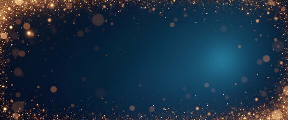 Fototapeta premium Shimmering Glitter and Starry Night Sky Border with Magical Copy Space for New Year Dreams - Perfect Photo Stock Concept for Celebrating New Beginnings
