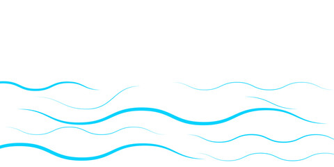 Japanese blue wave background vector. Wallpaper design with blue and white ocean wave pattern backdrop.