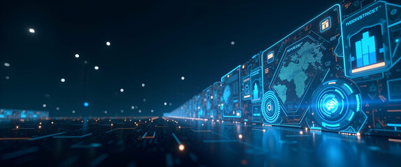 Wallpaper design featuring insurtech AI claims processing integrated with expansive empty space and high fidelity digital renderings that illustrate intelligent automated claims adjudication advanced 