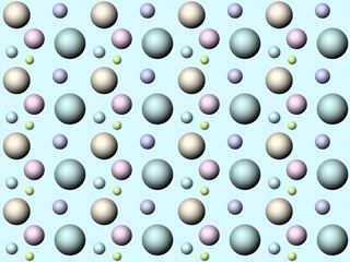 球のシームレスパターン　B'