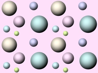 球のシームレスパターン　C