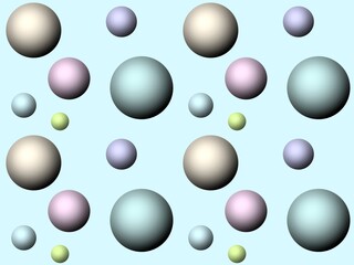 球のシームレスパターン　B