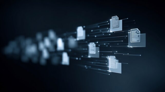 Abstract digital stream representation of electronic documents and data flow