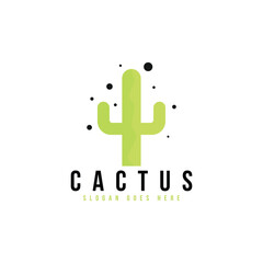 Obraz premium Cactus logo design template