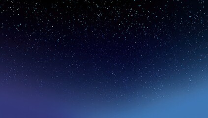 Obraz premium Smooth, blurred gradient from midnight blue to starry black, creating an atmospheric effect.