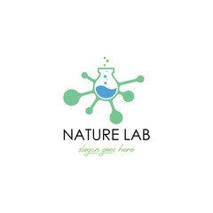 Laboratory logo design template