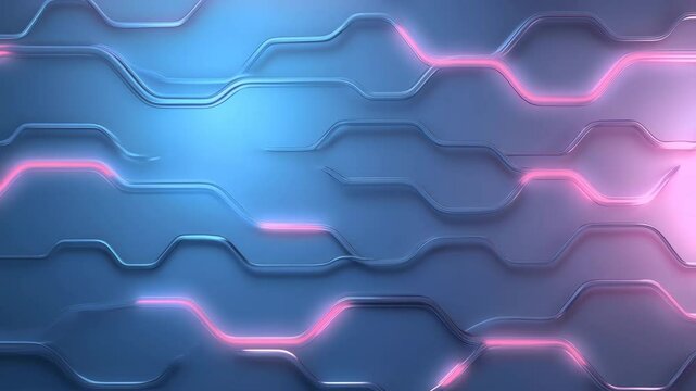 Abstract blue background with hexagon pattern and puzzle concept design