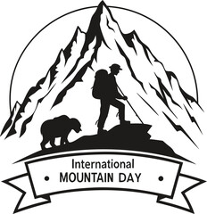 silhouette international mountain day