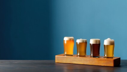 Brewery standee mockup displaying craft beer specials and event promotions.