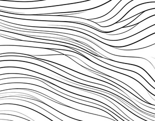 Abstract Black And White Wave Pattern Background