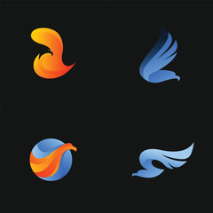 Fototapeta premium Eagle logo design template