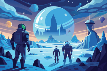 Astronauts Unearth Frozen Extraterrestrial Discovery on Alien Planet