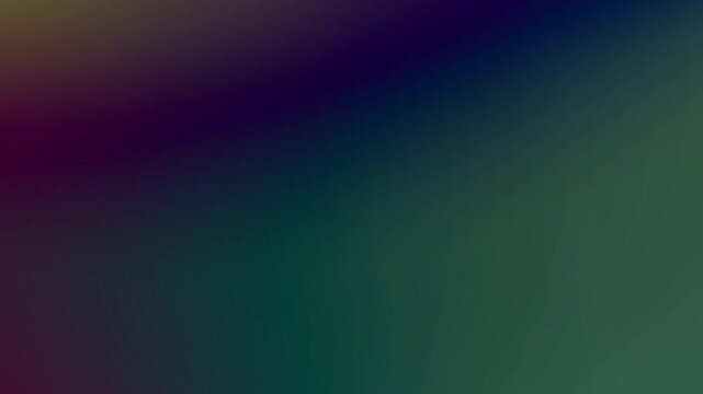 Green blue purple red yellow background animation suitable for digital background, motion project, presentation. Gradient background animation of green transitioning to blue purple red and yellow