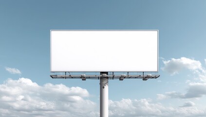 Canvas banner mockup for outdoor marketing, offering clean design space for custom content.