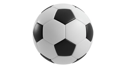 Fototapeta premium 3D Soccer Ball Icon – Transparent Background