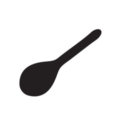 Black Silhouette Wooden Spoon Illustration