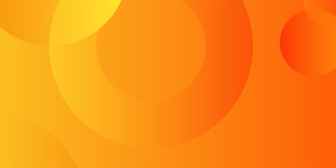 Abstract orange background with circles. Vector illustration