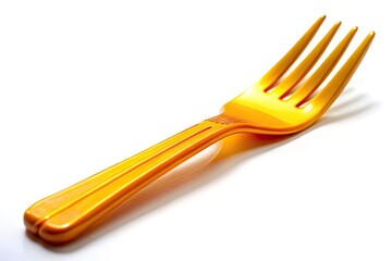 Plastic Dessert Fork, White Background, Food Photography, Isolated, Utensil, Cutlery, Disposable, Party Supplies, Tableware