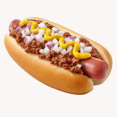 Delicious Coney Island Hot Dog with Mustard and