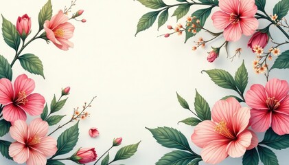 Intricate floral design with delicate leaves and blossoms , leaves, ornate
