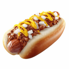 Delicious Coney Island Hot Dog with Mustard and