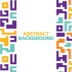 Background with colorful lines shapes abstract stylish mosaic flat design.