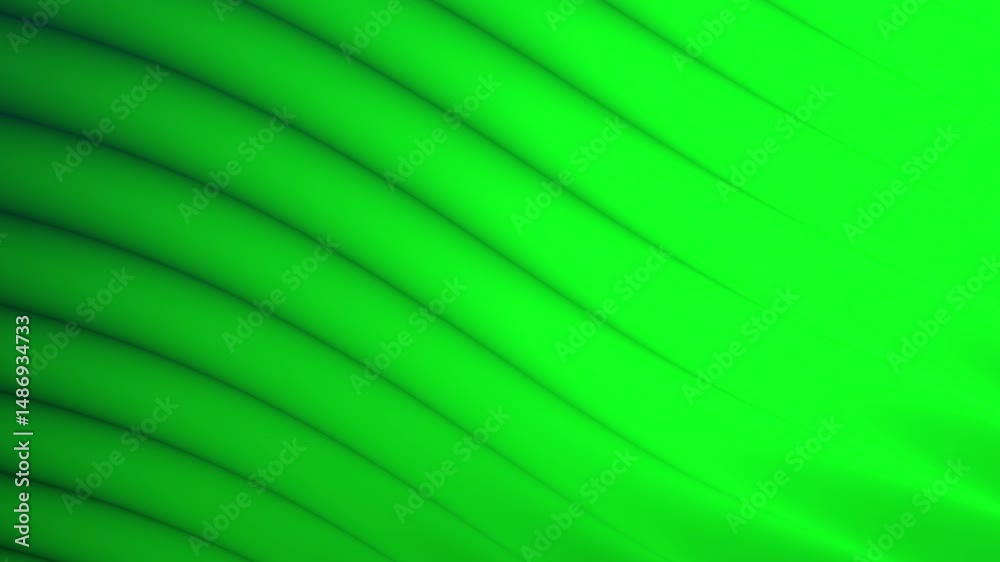 Poster smooth green abstract background with dark diagonal curved lines and a soft glowing effect, abstract