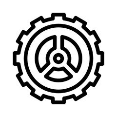 gear line icon