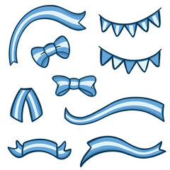 Obraz premium Ilustración de Banderas Argentinas