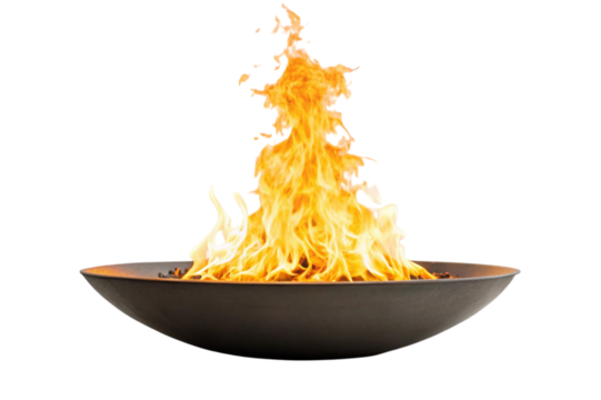 cooking pot with fire