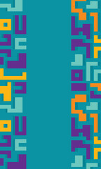 Background with colorful lines shapes abstract stylish mosaic flat design.