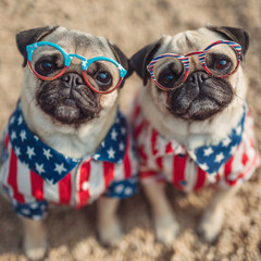 dog wearing sunglasses