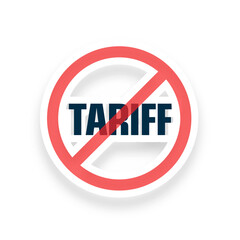 global trade tariff ban symbol design