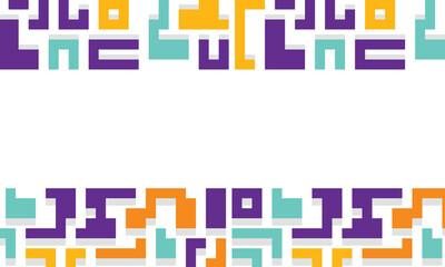 Background with colorful lines shapes abstract stylish mosaic flat design.