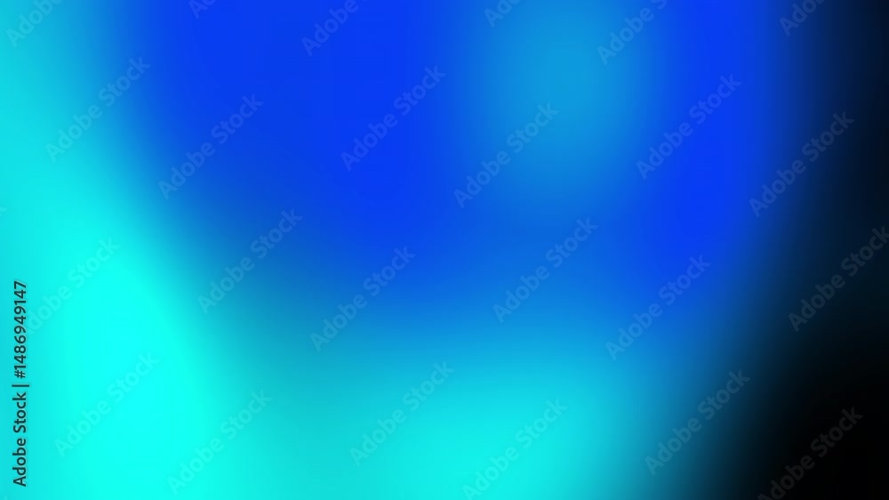 Poster a smooth abstract gradient blending shades of blue and cyan, creating a calming and modern backgroun