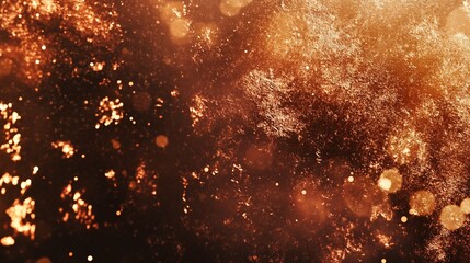 Abstract Glowing Ember Texture: Fiery Cosmic Dust