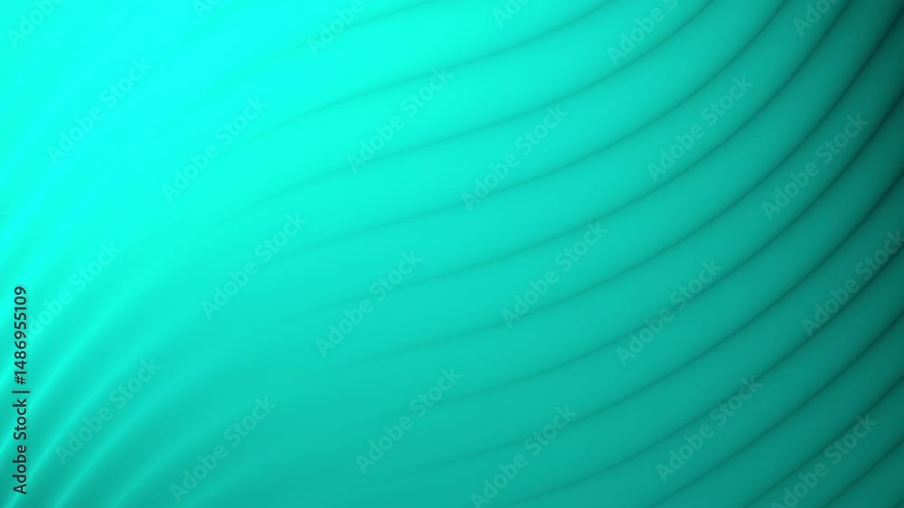 Poster a smooth teal abstract background with soft curved lines creating a gentle wave pattern, abstract te