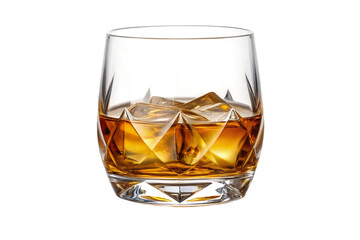 glass of whiskey isolated