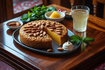 Şambali - Turkish Food That Brings a Perfect Balance of Texture and Flavor: Explore the Rich, Syrupy Semolina Cake, a Timeless Turkish Dessert Perfect for Every Occasion or a Sweet Treat Anytime